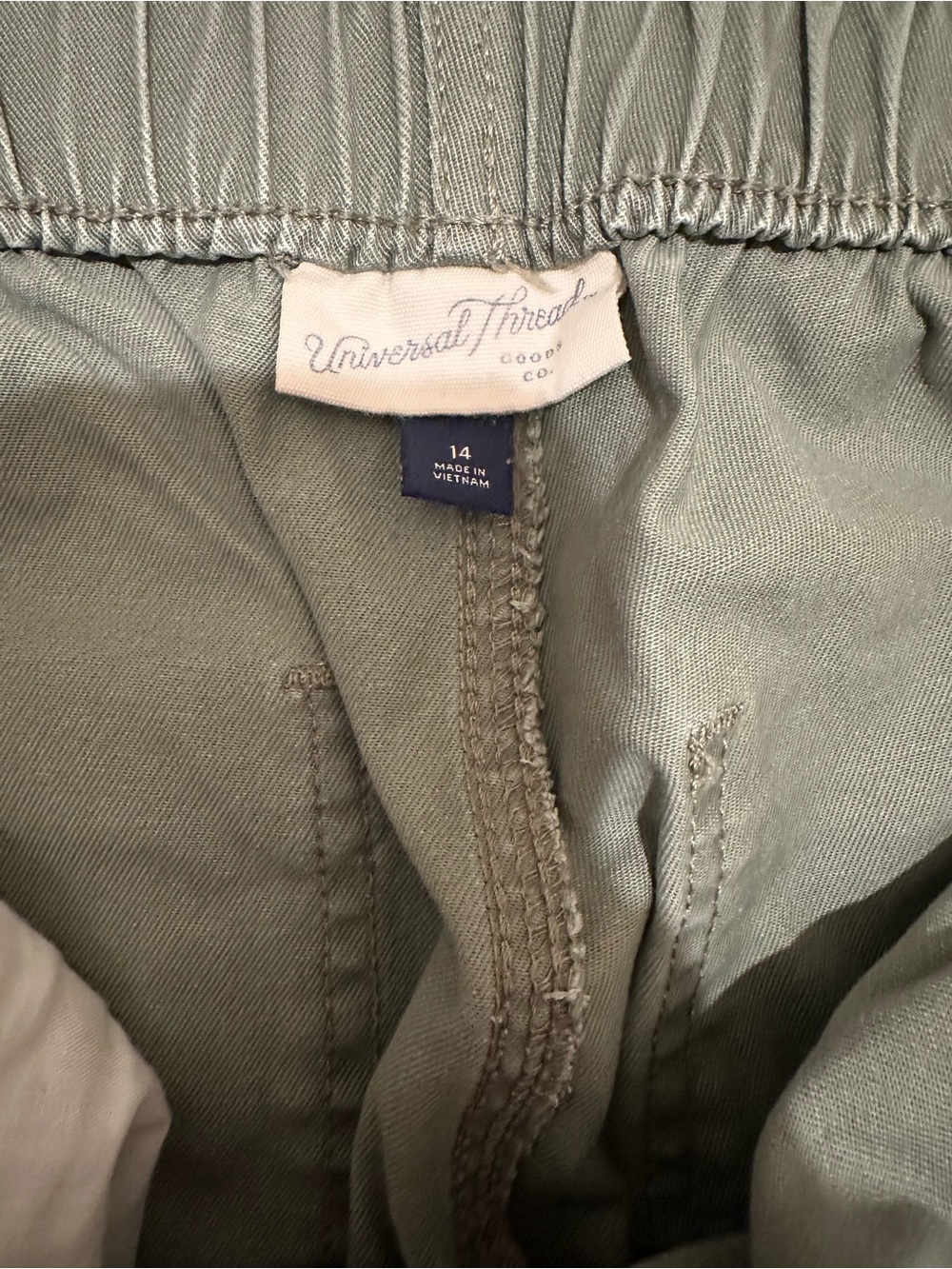 Universal Thread Olive Green Elastic-Waist Chinos - Picture 3 of 5